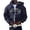 A-Dark Blue641, variant on XIAOCHA Men's Boston City Print Full Zip Hoodie Oversized Long Sleeve Hooded Sweatshirt With Contrast Zipper Retro Casual Hoodies