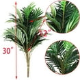 "Artificial Outdoor Silk Palm Tree 30"" Faux Tropical Plants Leaves