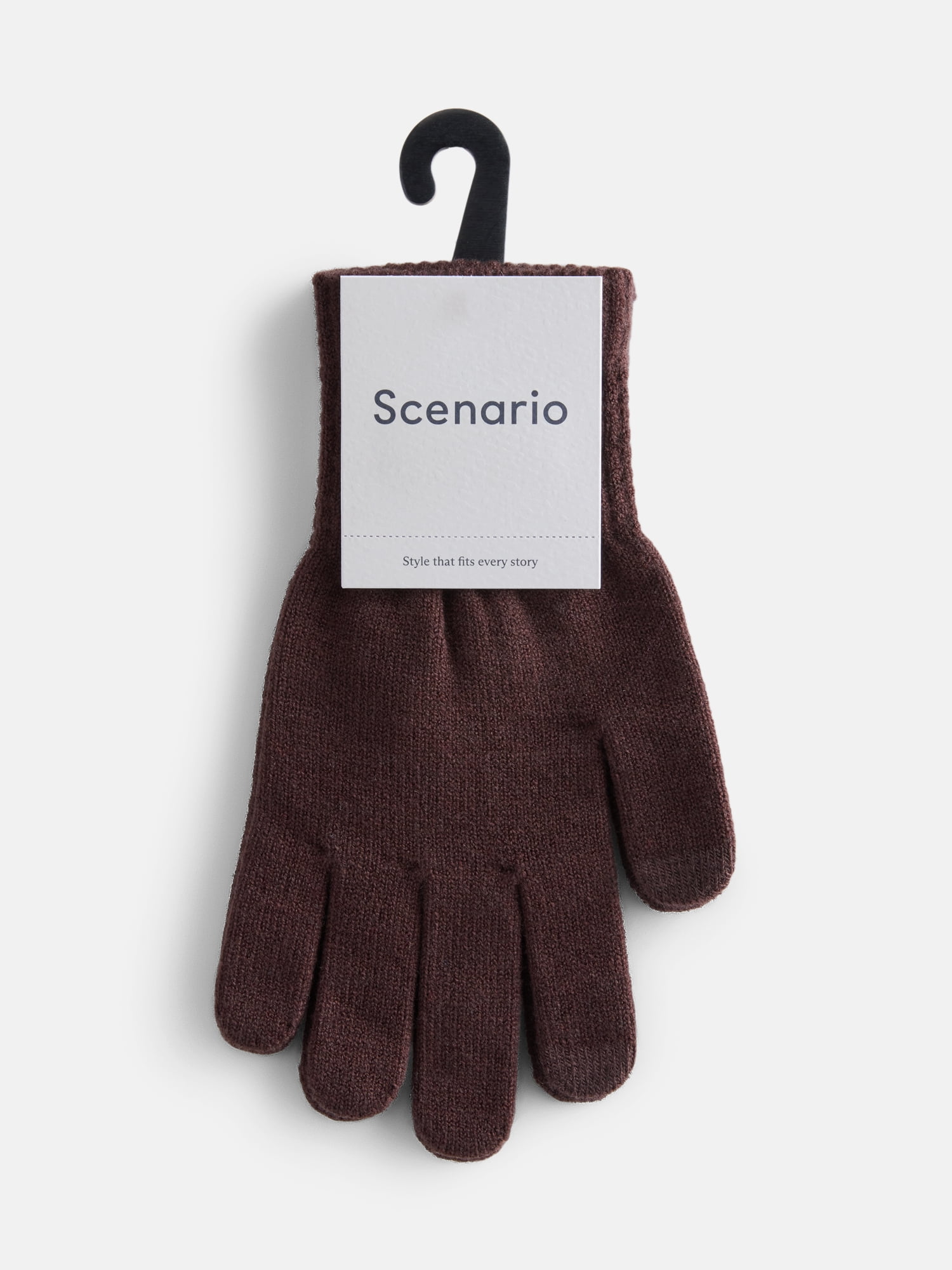 Scenario Women's Tech Touch Knit Gloves, Carob