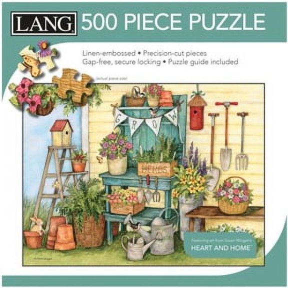 LANG Potters Bench Jigsaw Puzzles, Paper, 500 Piece