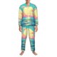 thumbnail image 3 of Balery Retro Palm Beach Sunset Pijama para Hombre de Dos Piezas con Manga Larga, Conjunto de Dormir y Descanso Suave con Bolsillos-X-Large, 3 of 7