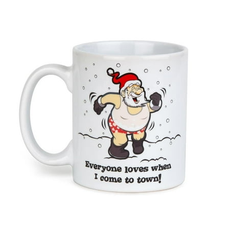 

BigMouth Inc. Naughty Santa Color Changing Mug – Hilarious 12 oz Ceramic Coffee Cup – Perfect for Home or Office Makes a Great Gift for All Ages