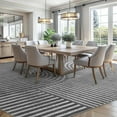 thumbnail image 2 of Boho Area Rug 5x7 Machine Washable Rugs for Living Room Non Slip Soft Carpet Geometric Jacquard Textured Carpet for Bedroom Dining Nursery Office Living Room Rug -Darkgrey, 2 of 12