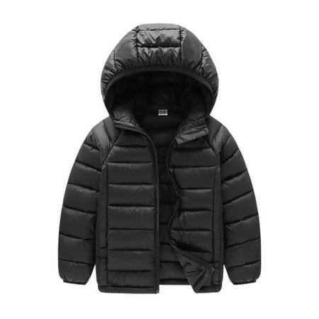 

BULLPIANO Winter Coats for Kids with Hoods Padded Light Puffer Jacket for Baby Boys Girls Infants Toddlers Zip Up Outerwear Long Sleeve Outwear Outfits