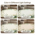 thumbnail image 7 of ODIKA 9'x12' Washable Area Rug Non-Slip, Chair-Friendly Circular Vintage Watercolor Distressed Botanical Wreath Round for Dining Room, Basement, Large Office, 7 of 7