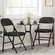 thumbnail image 5 of 4-pack padded folding sillas: portable, stackable, y foldable con soft padded cushion y back, commercial seat con metal frame para oficina, wedding, dining, y outdoor use, negra, 5 of 6