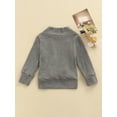thumbnail image 4 of Qiylii Girls Fall Cardigan, Solid Color Open Front Knitted Sweater Coat, 4 of 9