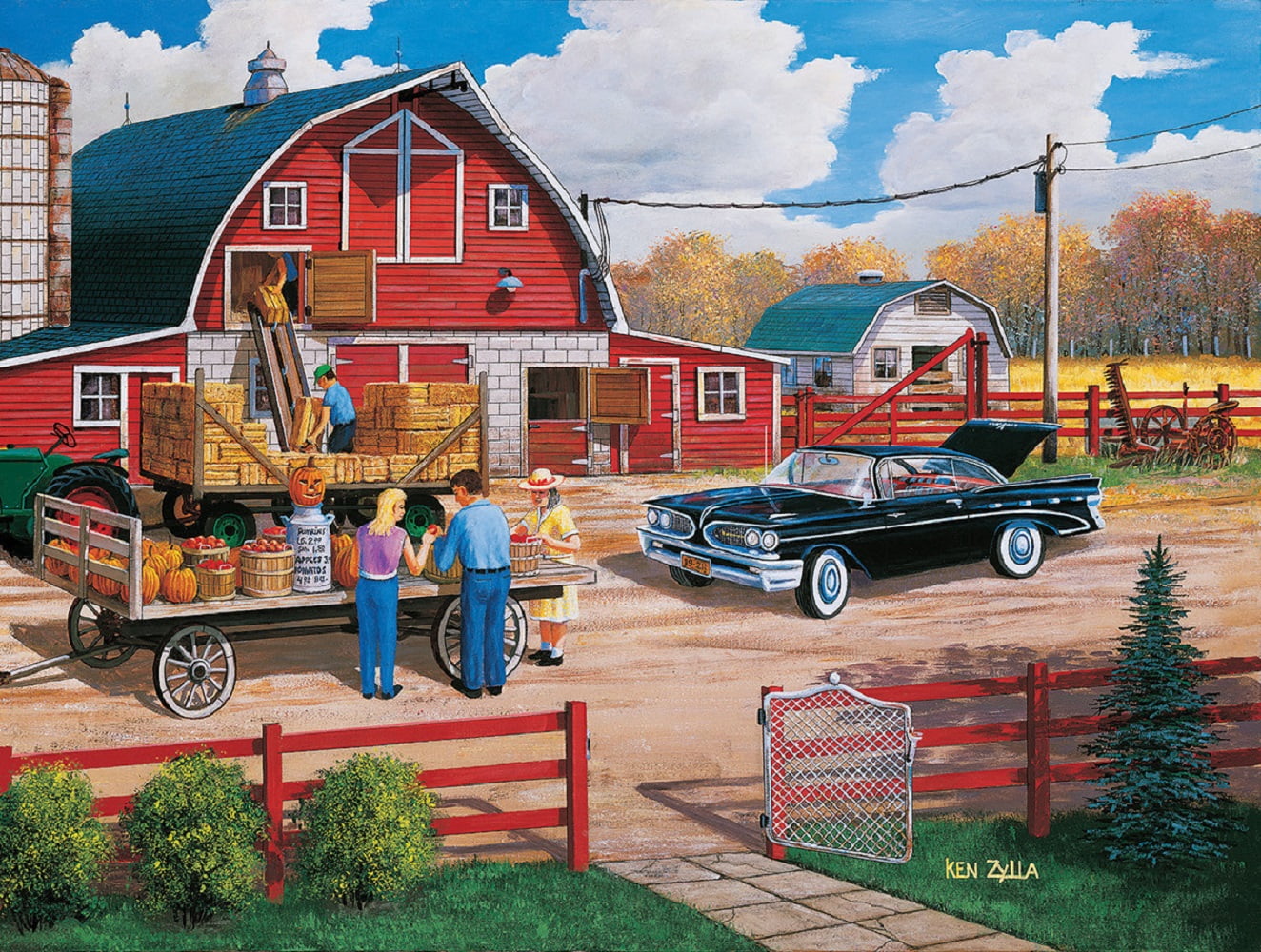 SunsOut Doe Re Mi Creek 300pc Jigsaw Puzzle – Art By Sung Kim, 18"x24", Eco-Friendly, Made In USA