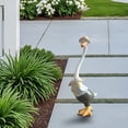 thumbnail image 6 of Uranda Cute Ducks Statues Home Decor, Countryside Garden Sculptures Art Decor Goose for Yard Porch 4.72*13 Inch A, 6 of 6