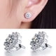 thumbnail image 4 of Pendientes de arenisca chapados en plata 925 y platino. Sencillos y lujosos para ocasiones festivas femeninas. Pendientes de circonita., 4 of 6