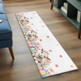 thumbnail image 4 of Spring Easter Sheep 2'x6' Runner Rug, Colorful Eggs Floral Botanical Washable Non-Slip Area Rugs for Hallway Kitchen Floor Bedroom Entryway, StainResistant Laundry Carpet Decoration Indoor Mat, 4 of 9