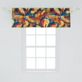 thumbnail image 2 of Flowers Vintage Window Valance, Simple Design Modern Brush Strokes Floral Design Garden Scene Print, Curtain Valance for Kitchen Bedroom with Rod Pocket, 54" X 18", Mustard Dark Pink, by Ambesonne, 2 of 2