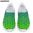 thumbnail image 1 of Gradient Color Musical Notation Pattern Print Casual Flat Shoes for Ladies Summer Comfort Breathable Mesh Shoes Slip On Sneakers, 1 of 5