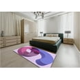 thumbnail image 4 of Ahgly Company Indoor Square Patterned Bright Lilac Purple Area Rugs, 7' Square, 4 of 6
