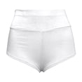 thumbnail image 6 of idosla High Waisted Yoga Shorts for Women, Summer Cutout Workout Biker Shorts, Hip Lifting Squat Proof Compression Shorts for Gym (White, S), 6 of 8