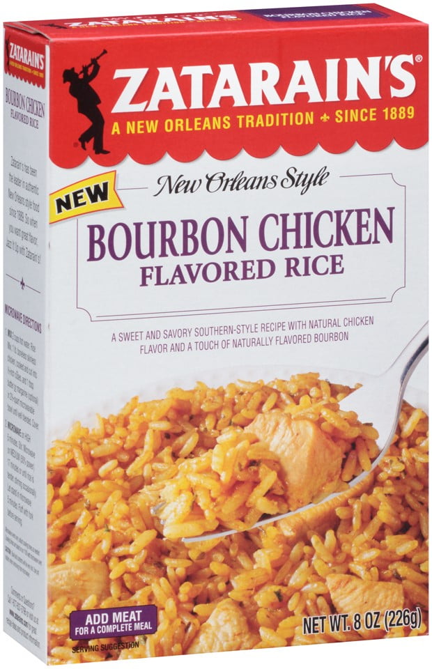 Zatarain's Bourbon Chicken Flavored Rice, 8 Oz