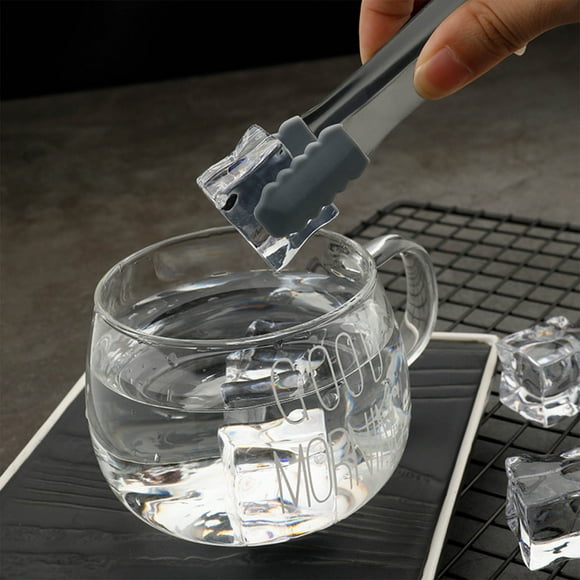 Mini Pinces de Service, Pinces de Cuisine en Acier Inoxydable avec Embouts en Silicone, Pinces de Précision pour le Dressage et La, Noir, JKODE