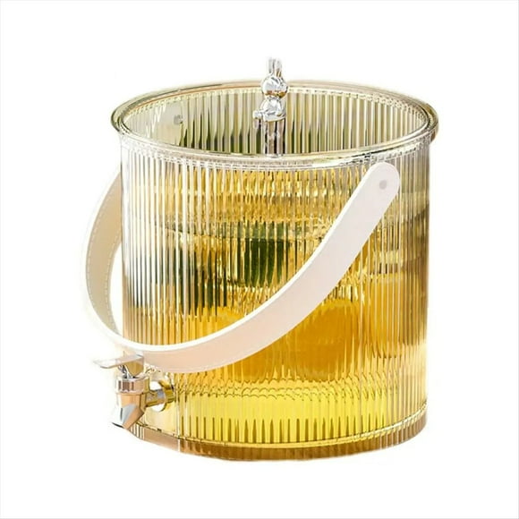 Dispensador de Bebidas para Frigorífico, Frigorífico, Recipiente para Bebidas, 3,5 L, Grifo A Prueba de Fugas Incluido, Dispensador de Bebidas para Zumo B