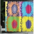 thumbnail image 4 of Ambesonne Floral Shower Curtain, Daisy Flower Collage, 69"Wx70"L, Multicolor, 4 of 5