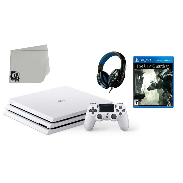 Sony PlayStation 4 PRO Glacier 1TB Gaming Console White with The Last  Guardian BOLT AXTION Bundle Like New
