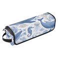 thumbnail image 2 of Hair Tool Organizer Bag with Heat Resistant Mat Removable Travel Storage Case for Hot Air Brushes Curling Irons Detailed Sea Life Illustration, 2 of 8