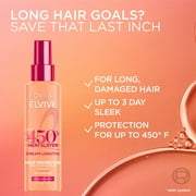 LOreal Paris Elvive Dream Lengths Heat Slayer Frizz Control, Pre-Iron Spray, Heat Protection, 4.4 oz
