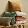 thumbnail image 6 of SUSIELADY Decorative Chenille Check Throw Pillow Covers 18x18 Set of 2, Vintage Plaid Couch Cushion Covers for Sofa Bed Living Room, Neutral Boho Farmhouse Modern Home Decor, Moss Green, 6 of 10