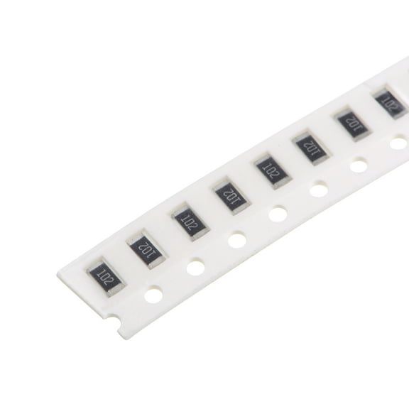 Surface Mounted Devices Chip Resistor, 1000 Ohm 1/4W 1206 Fixed Resistors, 5% Tolerance 300Pcs