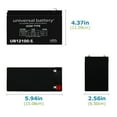thumbnail image 2 of 12V 10AH Replacement for WP10-12SE WP1012 Sealed Lead Acid Portable Battery, 2 of 6