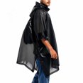 thumbnail image 5 of Ceisia Men Portable Hooded Rain Poncho Lightweight Waterproof Reusable Loose Rain Cape Non Disposable Raincoat For Hiking Camping Travel Outdoor Activity Gift, 5 of 6