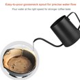 thumbnail image 4 of Zootealy Pour Over Coffee Maker Set Kit Includes 350ml Gooseneck Kettle 600ml Coffee Dripper Brewer 30PCS V-Shaped Paper Coffee Filter Excellent Coffee Gift, 4 of 7