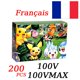 thumbnail image 2 of Cartas de Pokémon francés para niños, juguetes de regalo de Navidad y Año Nuevo, oro, plata, negro, Vmax, GX, Vstar V Fivean unisex, 2 of 2