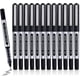 thumbnail image 1 of Liquid Ink Rollerball Pens, 12 Pack 0.5mm Stick Ballpoint Black Gel Pens for Adult Writing Note Taking School & Office Supplies, 1 of 5