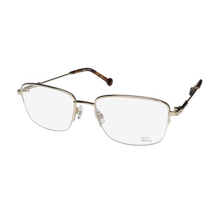 TIMEX 4:49 PM TITANIUM HALF-RIMLESS LIGHT WEIGHT PREMIUM EYEGLASS FRAME/GLASSES