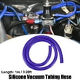 thumbnail image 2 of Unique Bargains Silicone Vacuum Tubing Hose Line Automotive Vacuum Hose Engine Air Intake Blue ID 8mm 3.28ft Length, 2 of 7