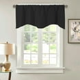 thumbnail image 2 of 52''X18'' Rod Pocket Short Curtain Valance, Drape Short Curtains for Windows, Modern Style Windows Valance for Bathroom, Living Room Cafe and Kitchens, 2 of 5