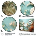 thumbnail image 3 of Designart "Collage Of Aquarelle Sea Dragons Dance" Coastal Coral Under Water Floater Framed Wall Art Living Room, 3 of 5