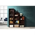 thumbnail image 6 of Hodedah 12 x 16 x 47 Inch 4 Shelf Bookcase & Office Organizer, Mahogany, 6 of 6