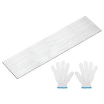 304 Stainless Steel Flat Bar 1/8" Thickness, 2" Width, 8" Length, Brushed Finish Trim Strips Sheet