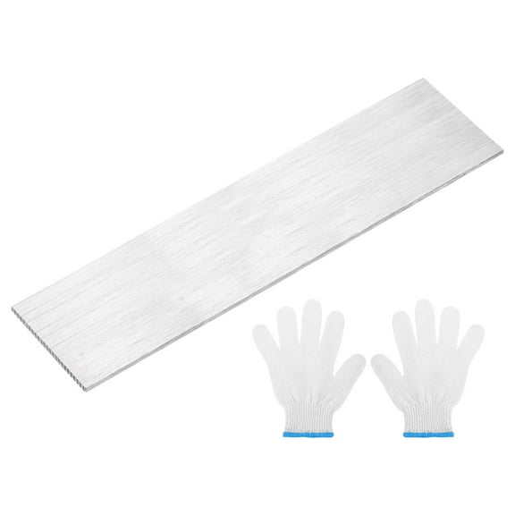 304 Stainless Steel Flat Bar 1/8" Thickness, 2" Width, 8" Length, Brushed Finish Trim Strips Sheet