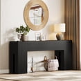 thumbnail image 5 of Tribesigns 71-inch Console Table for Entryway, Farmhouse Sofa Console Behind Couch, Entry Table for Hallway, Foyer, Living Room, Black, 5 of 9