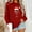 Burgundy, variant on Christmas Sweaters for Women Santa Christmas Tree Graphic Pullover Xmas Snowman Sweaters Green