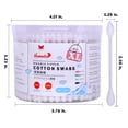 thumbnail image 4 of HOMEFOX 500 Count XL Cotton Swabs with Extra Large Pointy Round Tips, Pure Organic Cruelty-Free, 4 of 7