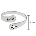 thumbnail image 2 of Faithful Embrace Cross Open Ended .925 Sterling Silver Band Ring-7, 2 of 5