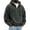 Gray, variant on IAJDKMEK Men's Vintage Corduroy Half-Zip Hoodie - Large Pocket Pullover Sweatshirt for Men, Long Sleeve Top with Hood, Retro Casual Sweatshirt