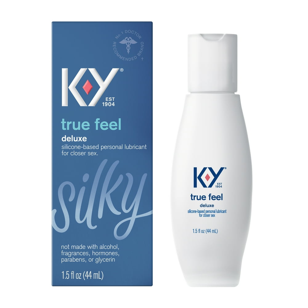 KY True Feel Lube, Personal Lubricant, SiliconeBased Formula, Safe to