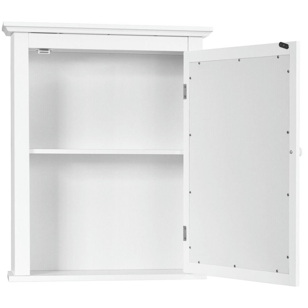 Finihen Bathroom Wall Cabinet, Wall Mounted Bathroom Mirror Cabinet, Bathroom Mirror Cabinet Wall Mounted Adjustable Shelf Medicine Storage, for Bathroom, White Finihen Bathroom Wall Cabinet, Wall Mounted Bathroom Mirror Cabinet, Bathroom Mirror Cabinet Wall Mounted Adjustable Shelf Medicine Storage, for Bathroom, White