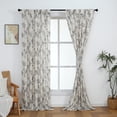 thumbnail image 7 of Everyday Celebration Peacock Print Room Darkening Pleated Panel W/Back tabs, 25x96"(2pcs) Black, 7 of 7