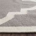 thumbnail image 2 of SAFAVIEH Dhurrie Tobias Geometric Moroccan Wool Runner Rug, Grey/Ivory, 2'6" x 10', 2 of 4