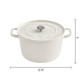 thumbnail image 3 of The Pioneer Woman 7-Quart Enameled Cast Iron Dutch Oven with Lid, Linen, 3 of 12